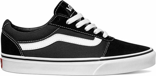 Vans Ward Suede/Canvas Dames Sneakers - Black/White - Maat 37 3 Vans Ward Suede/Canvas Dames Sneakers - Black/White - Maat 37