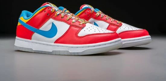 Nike Dunk Low QS LeBron James Fruity Pebbles DH8009-600 Maat 42 Kleur Als Op Foto 4 Nike Dunk Low QS LeBron James Fruity Pebbles DH8009-600 Maat 42 Kleur Als Op Foto - Afbeelding 2