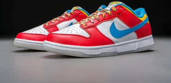 Nike Dunk Low QS LeBron James Fruity Pebbles DH8009-600 Maat 42 Kleur Als Op Foto 12 Nike Dunk Low QS LeBron James Fruity Pebbles DH8009-600 Maat 42 Kleur Als Op Foto - Afbeelding 10