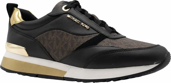Michael Kors Allie Stride Dames Sneakers - Black/Brown - Maat 39 8 Michael Kors Allie Stride Dames Sneakers - Black/Brown - Maat 39 - Afbeelding 6