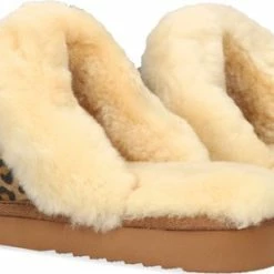 Warmbat Collie Dames Sloffen - Print Panther Cognac - Maat 38 -Dames-schoenen Winkel 550x278 5