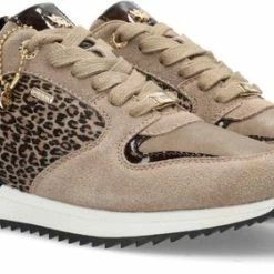 Mexx Dames Sneaker Fleur Taupe -Dames-schoenen Winkel 550x281 1