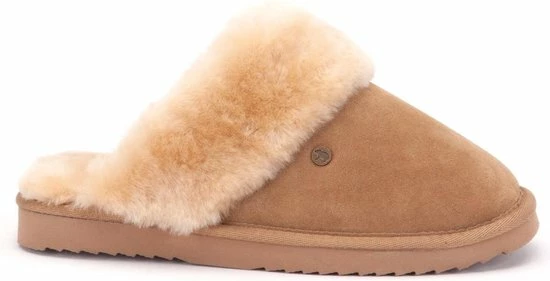 Warmbat Flurry Suede Dames Pantoffels - Camel - Maat 42 3 Warmbat Flurry Suede Dames Pantoffels - Camel - Maat 42