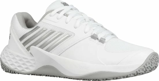 K-Swiss Ks Tfw Aero Court Omni Tennisschoenen Dames - White/High-Rise/Silver 4 K-Swiss Ks Tfw Aero Court Omni Tennisschoenen Dames - White/High-Rise/Silver - Afbeelding 2