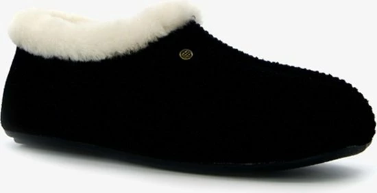 Hush Puppies Zwarte Dames Pantoffels - Zwart - Maat 38 - Sloffen - Echt Leer 3 Hush Puppies Zwarte Dames Pantoffels - Zwart - Maat 38 - Sloffen - Echt Leer