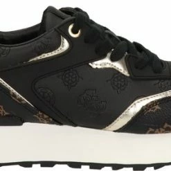 Guess Luchia Lage Sneakers - Dames - Zwart - Maat 40
