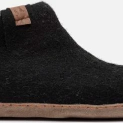 Tofvel Pantoffels Zwart Schapenwol 712301 - Dames - Maat 40