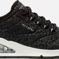 Skechers Uno 2 Sneakers Zwart Textiel - Dames - Maat 42