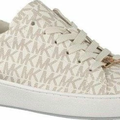 Michael Kors Keaton Lace Up Dames Sneakers - Vanille - Maat 39 -Dames-schoenen Winkel 550x294 6