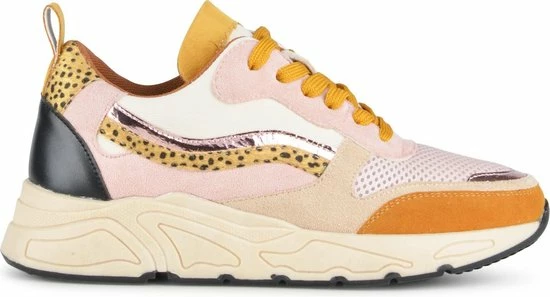 POSH By Poelman CAROCEL Dames Sneakers - Oranje/Roze Multi - Maat 40 3 POSH By Poelman CAROCEL Dames Sneakers - Oranje/Roze Multi - Maat 40