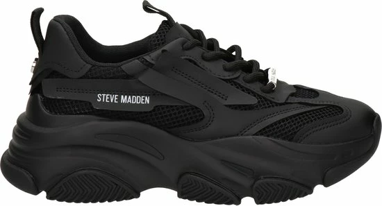 Steve Madden Dames Sneaker - Zwart - Maat 37 4 Steve Madden Dames Sneaker - Zwart - Maat 37 - Afbeelding 2