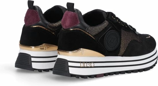 Liu Jo Maxi Wonder 01 Lage Sneakers - Dames - Zwart - Maat 38 8 Liu Jo Maxi Wonder 01 Lage Sneakers - Dames - Zwart - Maat 38 - Afbeelding 6