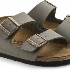 Birkenstock Arizona Slippers Stone Regular-fit | Grijs | Imitatieleer | Maat 39 -Dames-schoenen Winkel 550x303 2