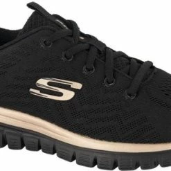 Skechers Graceful Get Connected Dames Sneakers - Zwart - Maat 39