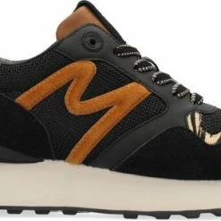 Mexx Dames Sneaker Juju Zwart/ Cognac -Dames-schoenen Winkel 550x303 7