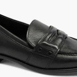 5th Avenue Zwarte Leren Loafer - Maat 39 -Dames-schoenen Winkel 550x305 11