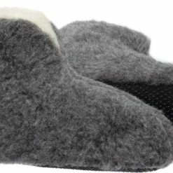 LuLu Wonen LuLu- Grijze Wollen Sloffen / Pantoffels Met Antislipzool - Maat 38 - Enkelhoog - Dames En Heren -Dames-schoenen Winkel 550x306 16