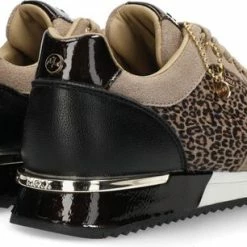 Mexx Dames Sneaker Fleur Taupe -Dames-schoenen Winkel 550x306