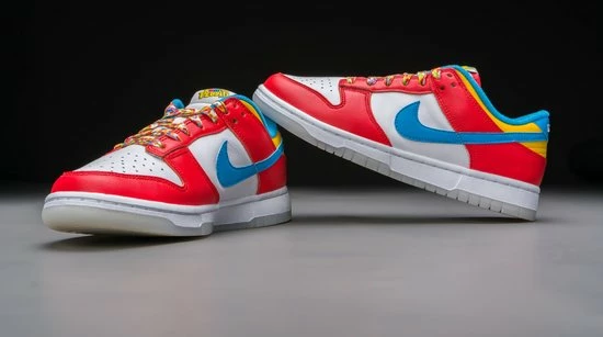 Nike Dunk Low QS LeBron James Fruity Pebbles DH8009-600 Maat 42 Kleur Als Op Foto 8 Nike Dunk Low QS LeBron James Fruity Pebbles DH8009-600 Maat 42 Kleur Als Op Foto - Afbeelding 6