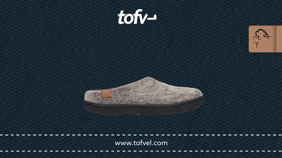 Tofvel Mula Pantoffels Blauw Uni (s) (TF1000-68) 4 Tofvel Mula Pantoffels Blauw Uni (s) (TF1000-68) - Afbeelding 2