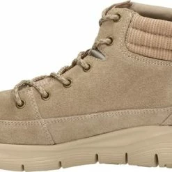 Skechers Arch Fit Smooth Veterboots Taupe Suede - Dames - Maat 40 -Dames-schoenen Winkel 550x310 2