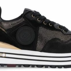 Liu Jo Maxi Wonder 01 Lage Sneakers - Dames - Zwart - Maat 38