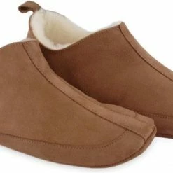 Texelana Sloffen En Pantoffels Voor Dames & Heren - Pantoffel Van Schapenvacht - Model Katja Cognac - Maat 42 -Dames-schoenen Winkel 550x313 4