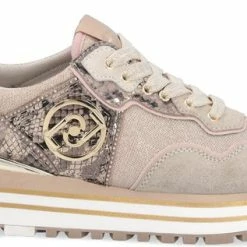 Liu Jo Maxi Wonder 24 Dames Sneakers - Licht Goud - Maat 40