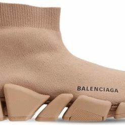 BALENCIAGA KNIT SPEED BALENCIAGA SNEAKERS SPEED KNIT TRAINER PERNAMENT BRUIN BROWN MAAT 43