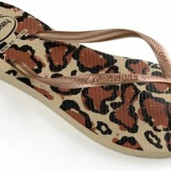 Havaianas Slim Animal Dames Slippers - Bruin/Zwart - Maat 37/38 -Dames-schoenen Winkel 550x319 8
