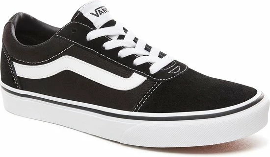 Vans Ward Suede/Canvas Dames Sneakers - Black/White - Maat 37 4 Vans Ward Suede/Canvas Dames Sneakers - Black/White - Maat 37 - Afbeelding 2