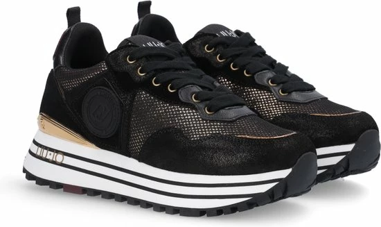 Liu Jo Maxi Wonder 01 Lage Sneakers - Dames - Zwart - Maat 38 5 Liu Jo Maxi Wonder 01 Lage Sneakers - Dames - Zwart - Maat 38 - Afbeelding 3