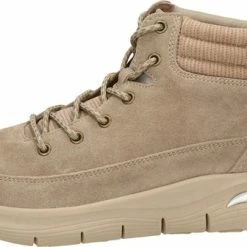 Skechers Arch Fit Smooth Veterboots Taupe Suede - Dames - Maat 40 -Dames-schoenen Winkel 550x336