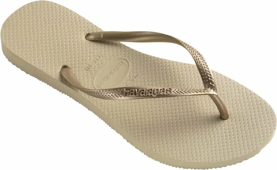 Havaianas Slim Dames Slippers - Sand Grey/Light Golden - Maat 39/40 6 Havaianas Slim Dames Slippers - Sand Grey/Light Golden - Maat 39/40 - Afbeelding 4