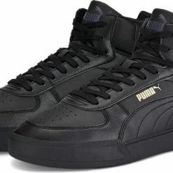 PUMA Caven Mid Unisex Sneakers - Black/TeamGold/Ebony - Maat 43
