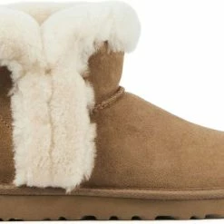 UGG Enkellaarsjes Dames / Laarzen / Damesschoenen - Leer - 1130590 - Cognac - Maat 38