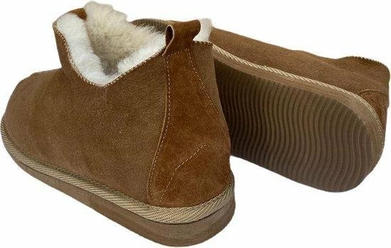 LuLu Wonen LuLu- Leren Sloffen / Pantoffels Met Rubberen Zool, Gevoerd Met Schapenvacht - Maat 37. 10 LuLu Wonen LuLu- Leren Sloffen / Pantoffels Met Rubberen Zool, Gevoerd Met Schapenvacht - Maat 37. - Afbeelding 8