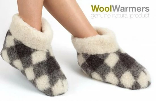 WoolWarmers Dolly Creme/wit Wollen Sloffen - Wit - Maat 39 5 WoolWarmers Dolly Creme/wit Wollen Sloffen - Wit - Maat 39 - Afbeelding 3