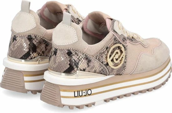 Liu Jo Maxi Wonder 24 Dames Sneakers - Licht Goud - Maat 40 7 Liu Jo Maxi Wonder 24 Dames Sneakers - Licht Goud - Maat 40 - Afbeelding 5