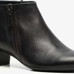 ECCO Shape Leren Dames Enkellaarsjes - Zwart - Maat 40 - Echt Leer - Uitneembare Zool