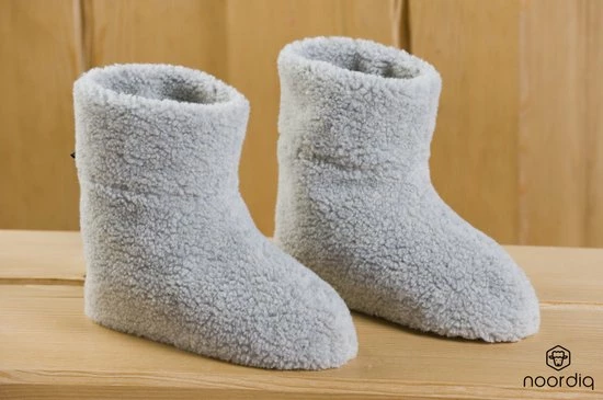 Nordiq Noordiq Wollen Sloffen - Dames/Heren - Merinowol - Maat 39/40 - Lichtgrijs 3 Nordiq Noordiq Wollen Sloffen - Dames/Heren - Merinowol - Maat 39/40 - Lichtgrijs