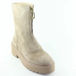 VIA VAI Bobbi Strip Biker Boots - Beige - Maat 39 -Dames-schoenen Winkel 550x366 107