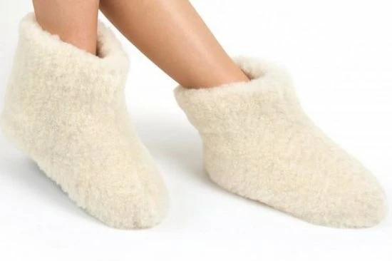 WoolWarmers Dolly Creme/wit Wollen Sloffen - Wit - Maat 39 9 WoolWarmers Dolly Creme/wit Wollen Sloffen - Wit - Maat 39 - Afbeelding 7