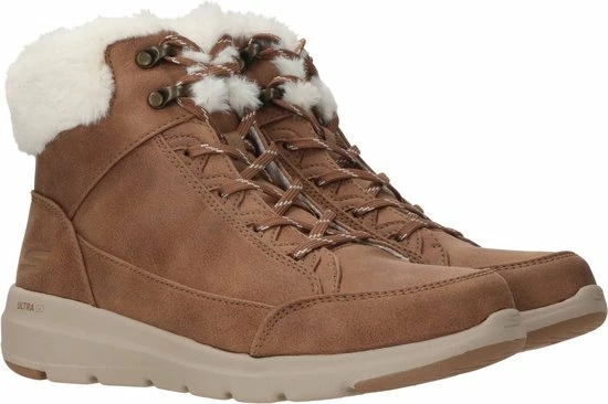 Skechers Glacial Ultra Cozyly Veterboot - Vrouwen - Bruin/Cognac - 12 Skechers Glacial Ultra Cozyly Veterboot - Vrouwen - Bruin/Cognac - - Afbeelding 10
