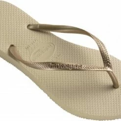 Havaianas Slim Dames Slippers - Sand Grey/Light Golden - Maat 41/42 -Dames-schoenen Winkel 550x369 7