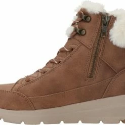 Skechers Glacial Ultra Cozyly Veterboot - Vrouwen - Bruin/Cognac - 18 Skechers Glacial Ultra Cozyly Veterboot - Vrouwen - Bruin/Cognac - -Dames-schoenen Winkel 550x371 3
