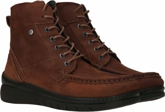Wolky Veterschoenen Next Cognac Nubuck 4 Wolky Veterschoenen Next Cognac Nubuck - Afbeelding 2