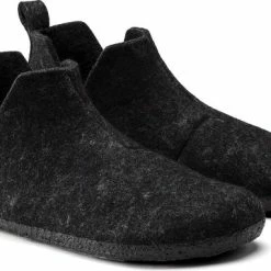 Birkenstock Sloffen - Maat 39 - Unisex - Antraciet
