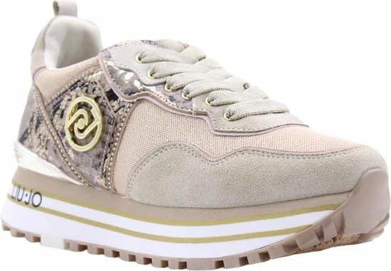 Liu Jo Maxi Wonder 24 Dames Sneakers - Licht Goud - Maat 40 9 Liu Jo Maxi Wonder 24 Dames Sneakers - Licht Goud - Maat 40 - Afbeelding 7