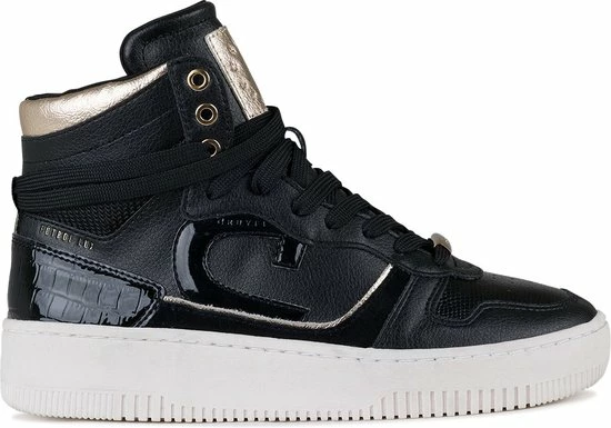 Cruyff Campo High Lux Zwart Sneakers Dames (CC221840998) 4 Cruyff Campo High Lux Zwart Sneakers Dames (CC221840998) - Afbeelding 2